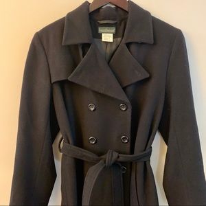 HARVE BENARD Wool Trench-coat Sz 6 Peacoat Style